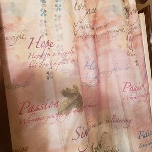 CLOTH Shower Curtain with soap dish